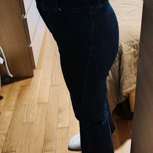 Bershka Straight Jean like new, elastic, blue, size S