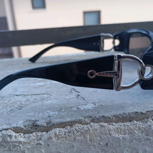 Gucci vintage ρετρό unisex γυαλιά ηλίου σαν καινούργια, μαύρα