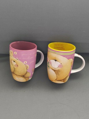 Vintage Forever Friends collectible mugs like new