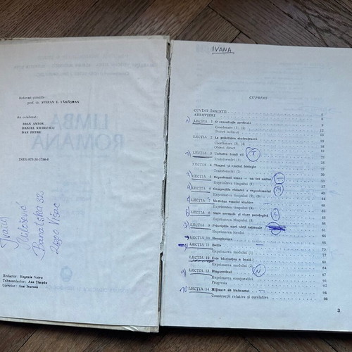 Romanian language manual for foreign medical students used