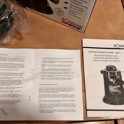 Bomann CB 171 Espresso Machine new with accessories