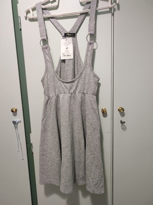 Salopette new gray, size S, cotton fabric