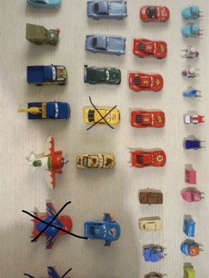 Cars toy cars used Disney Pixar McQueen Mattel