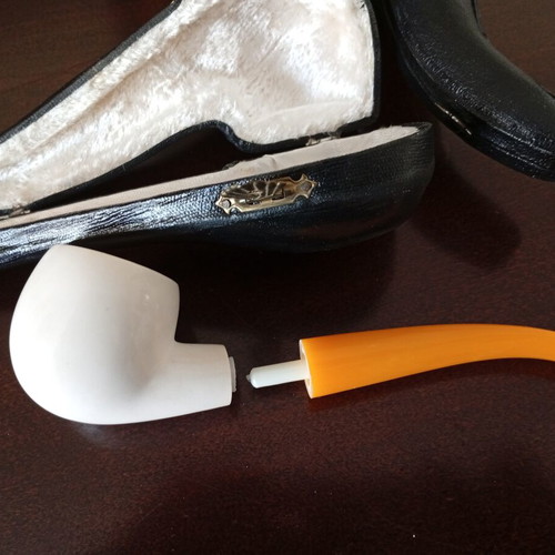 Meerschaum pipe new, made of sepiolite