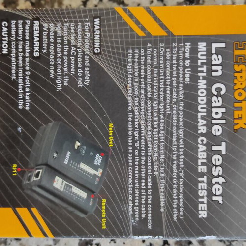 Lan Cable Tester Sprotek STM-810 new