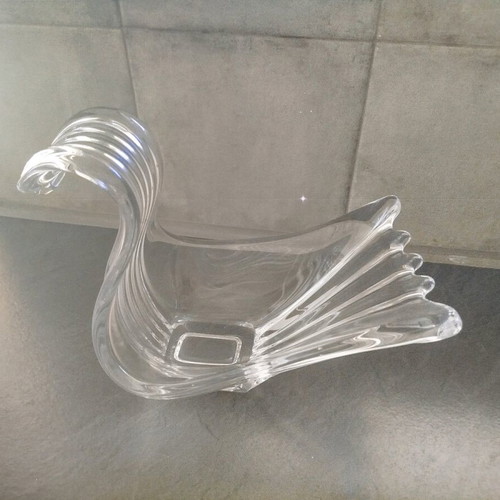 Crystal decorative in the shape of a duck