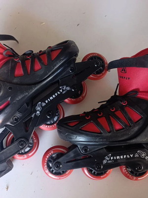 Firefly Roller Skates ILS 300 B like new, size 37-40, black-red
