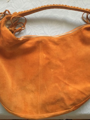 Vintage mustard shoulder bag, orange