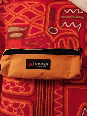 Urban Sportsgear travel toiletry bag orange new with 3 compartments