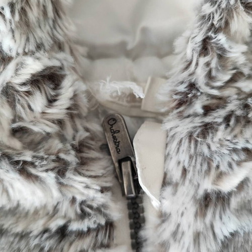 Girls' fur vest Orchestra like new, size 10, gray white