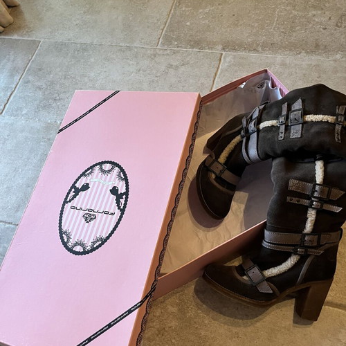 Fornarina leather boots like new, brown, size 37