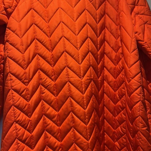 Zizzi long jacket like new, orange quilted, size M