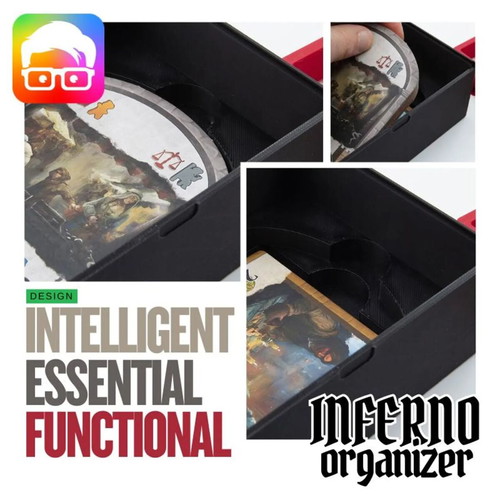 Inferno Board Game Organizer New, Fits Sleeved Cards