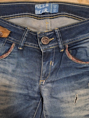 Pull&Bear denim jeans used, size S, blue