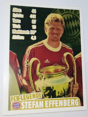Stefan Effenberg FC Bayern Munich collectible card used