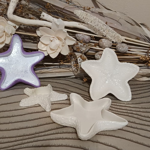 Handmade summer gypsum decorations for jewelry and candles