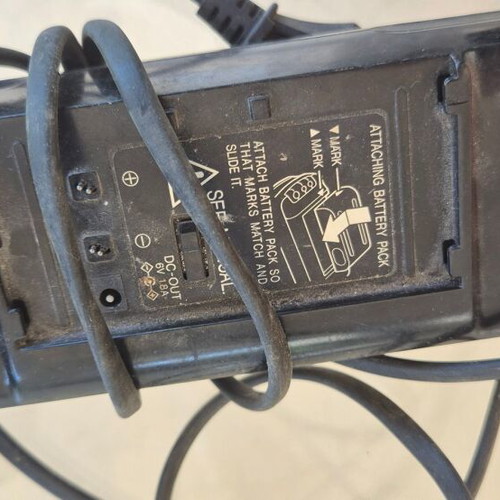 Sharp VL-M4S video camera used with cables, charger, battery