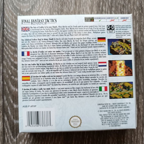 Final Fantasy Tactics ADVANCE for Gameboy Advance like new, complete in box