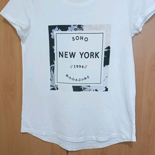 F&F blouse white like new, size S, cotton