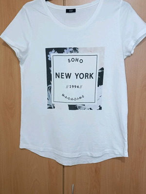 F&F blouse white like new, size S, cotton