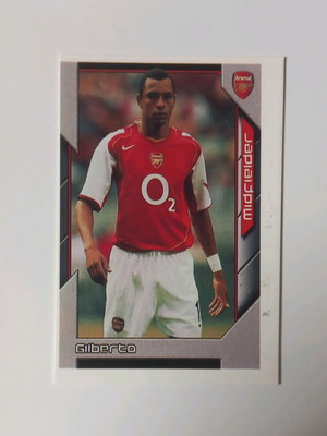 Картичка Gilberto Arsenal Champions 2005 употребявана