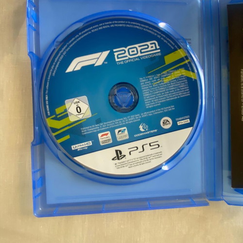 F1 2021 PS5 game used, excellent condition