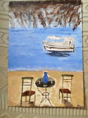 Acrylic painting handmade like new without frame