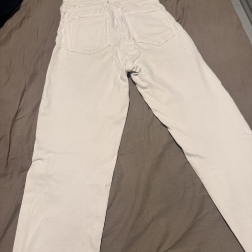 Arena white elastic mom fit jeans size M used