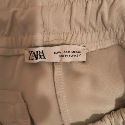 Zara pants like new, size medium, white and yellow