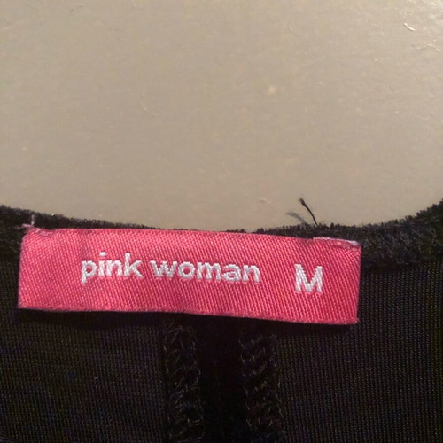 Black dress Pink Woman size M like new