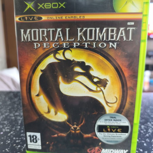 Mortal Kombat Deception Xbox original game used with manual