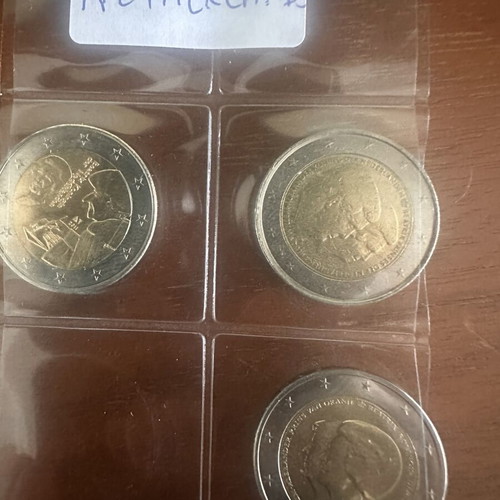 2 Euro commemorative coins Netherlands, set of 3, like new