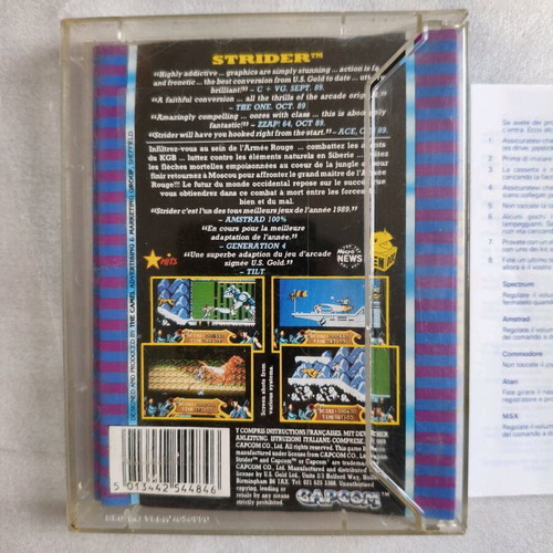 Strider cassette game for Amstrad CPC 464 used