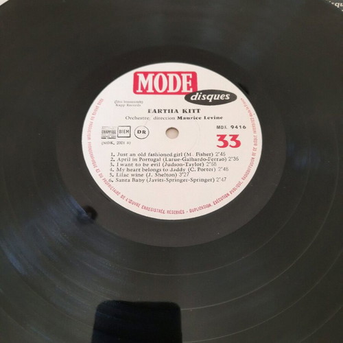 Eartha Kitt LP used, jazz