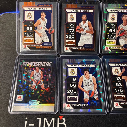 Euroleague Contenders Real Madrid Lot 8 Numbered Cards Hugo Gonzalez /25 & /125 new