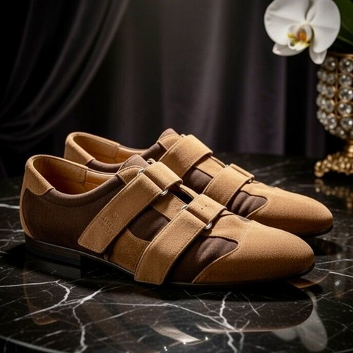 Gucci leather suede casual loafers like new, size 46