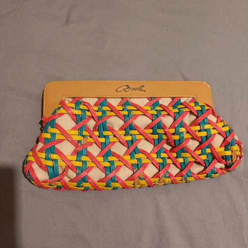Axel handbag used, multicolor with silver chain