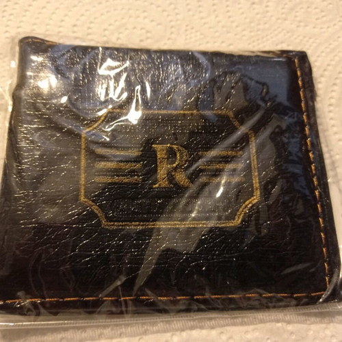 Men's black plastic RBB wallet new with coin pocket
