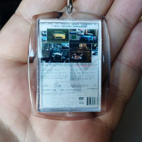 Gran Turismo 4 PS2 keychain new, acrylic