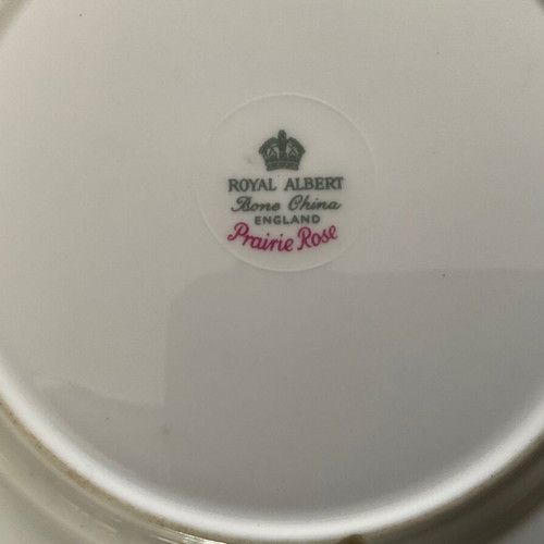 Royal Albert prairie rose cake plates like new, pack of 5