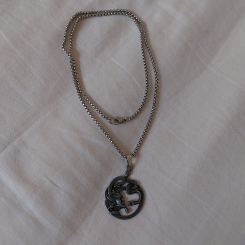 Medusa necklace with snakes, dark mythology