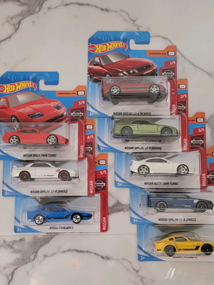 Hot Wheels Nissan Set Mainlines 2019 new