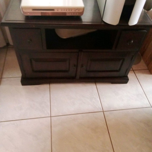 Solid wood drawer chest like new, antique with two small and one large drawer