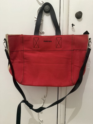 Parfois shoulder bag red, like new, 47x30 cm