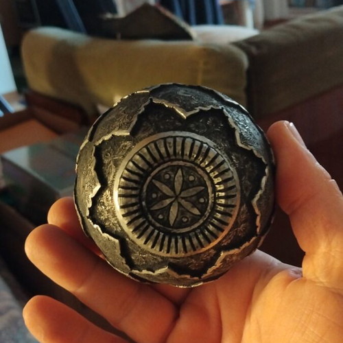 Persian metal vessel used collectible