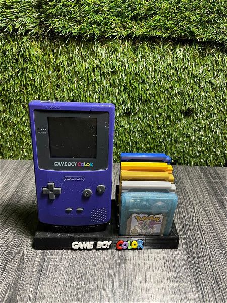  vasi gia GameBoy Color ke 5 kasetes - 3D Printed - 3D ektipomeno (GB Color Stand/Holder)
