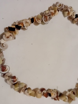 Necklace handmade from natural shells like new