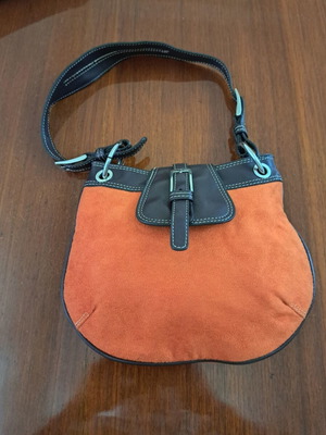 Fullah Sugah shoulder bag like new, caramel suede