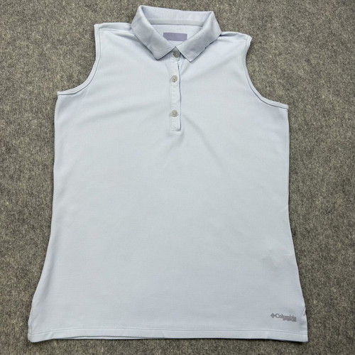 Columbia women's sleeveless polo shirt used, blue, size L