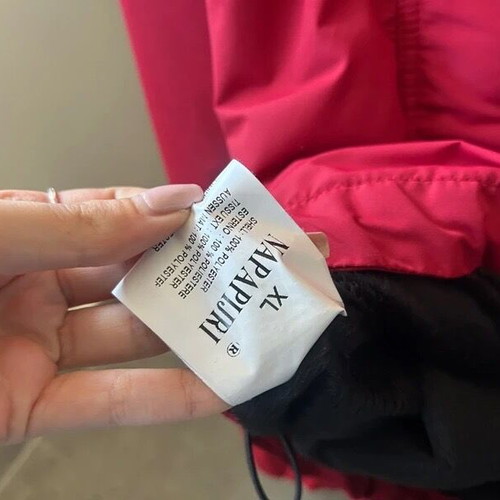Napapijri jacket like new with fleece lining red